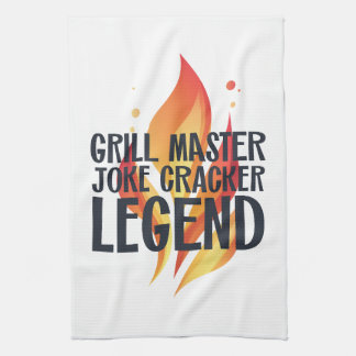 Grill Legend BBQ Poster Kökshandduk