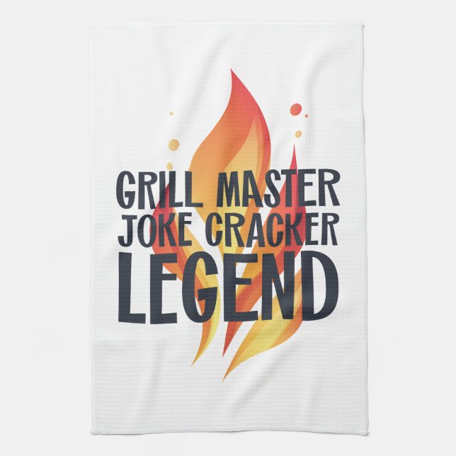 Grill Legend BBQ Poster Kökshandduk (Vertikal)
