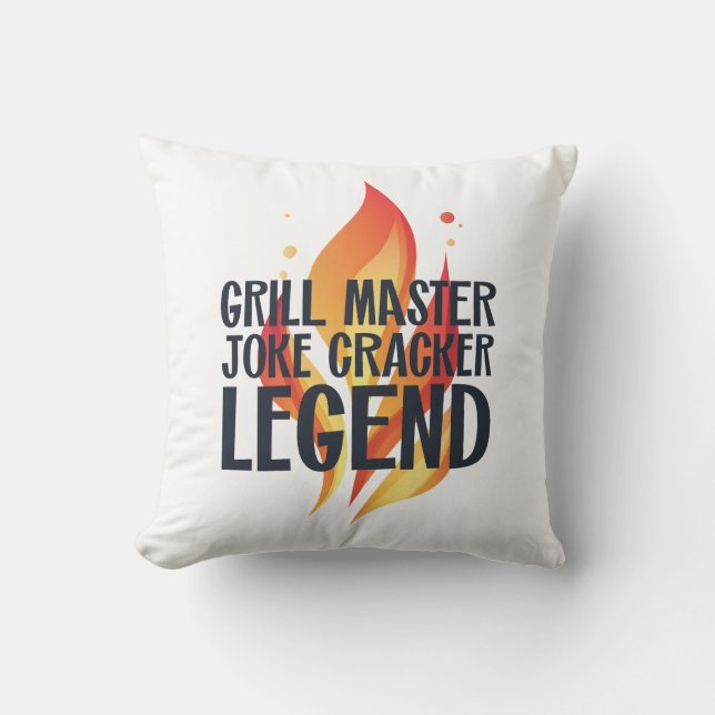 Grill Legend BBQ Poster Kudde (Framsida)