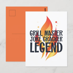 Grill Legend BBQ Poster Vykort