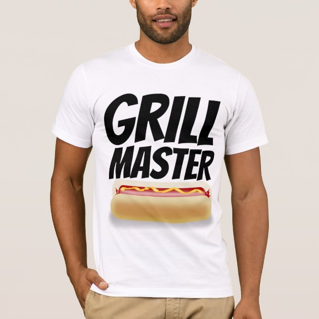 GRILL MÄSTARE Herr sommar t-shirts (Framsida)