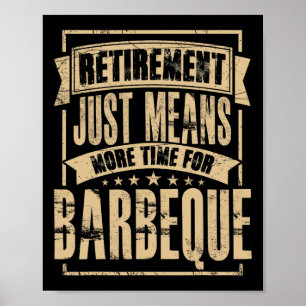 Grill Mästare Meat Smoker Bbq Barbecue Pensionerad Poster