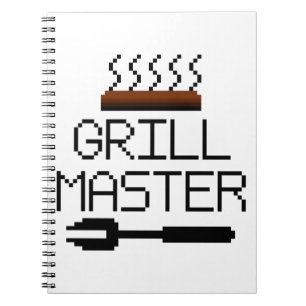 GRILL MASTER ANTECKNINGSBOK MED SPIRAL