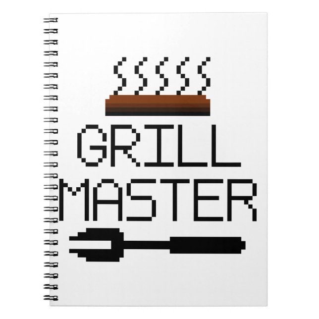 GRILL MASTER ANTECKNINGSBOK MED SPIRAL (Framsidan)