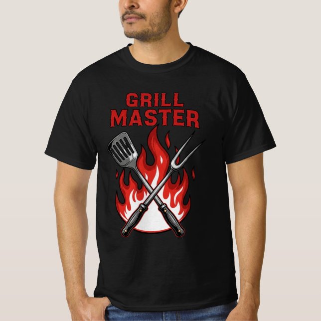 Grill Master – BBQ Father’s Day T-Shirt (Framsida)