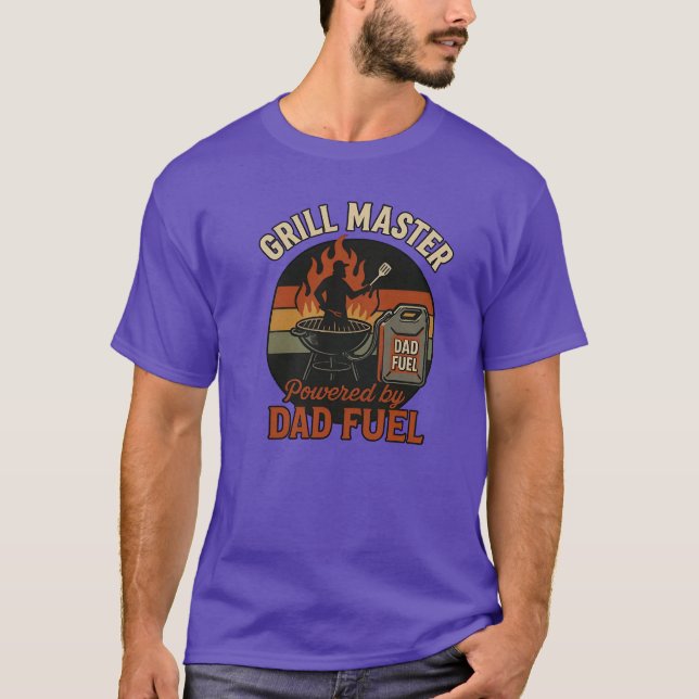 Grill Master BBQ Pappa Fuel T-Shirt (Framsida)