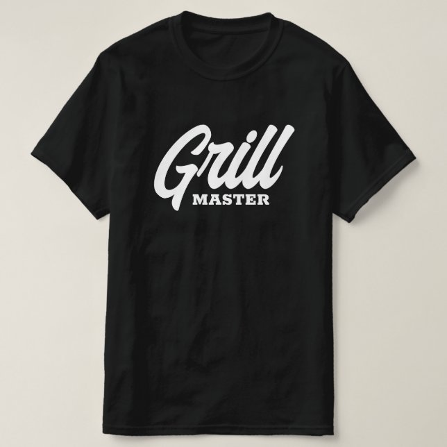 Grill Master BBQ T-Shirt för manar (Design framsida)