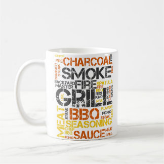 Grill Master BBQ-typografi Kaffemugg