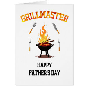 Grill Master Fars dag Hälsningskort