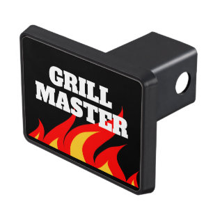Grill Master Fire flames lustiga släpvagnslock Dragkroksskydd