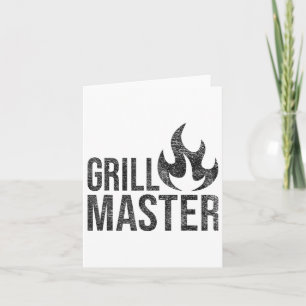 Grill Master Flame Barbecue Bbq Smoke Char Open Fi Kort
