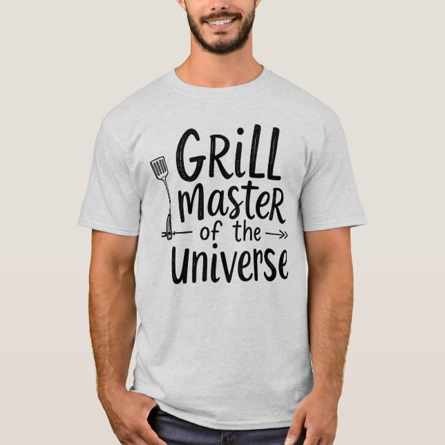 Grill Master - Funny Backyard Barbecue T Shirt (Framsida)