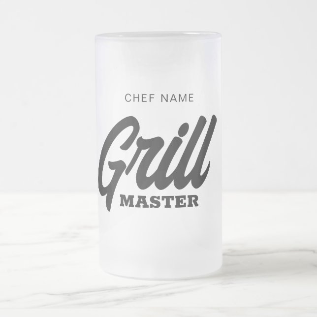Grill Master glass ölstein mugg för BBQ-kock (Center)