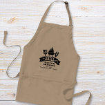 Grill Master Grandpa Förkläde<br><div class="desc">Unik Fars dag, julklapp eller födelsedagspresent för den bästa farfar någonsin, visar på ett grillgrepp och "Grill Master Grandpa" i roligtens typografi. Lägg till namn från sina barnbarn och anpassa om han heter morfar, poppop, pappa, pops osv. Om det behövs kan du redigera verktyg i designen om du vill öka...</div>