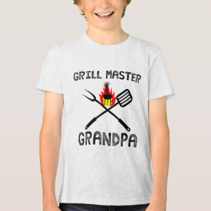 Grill Master Grandpa Gift Manar Summer Bbq Grillin T Shirt