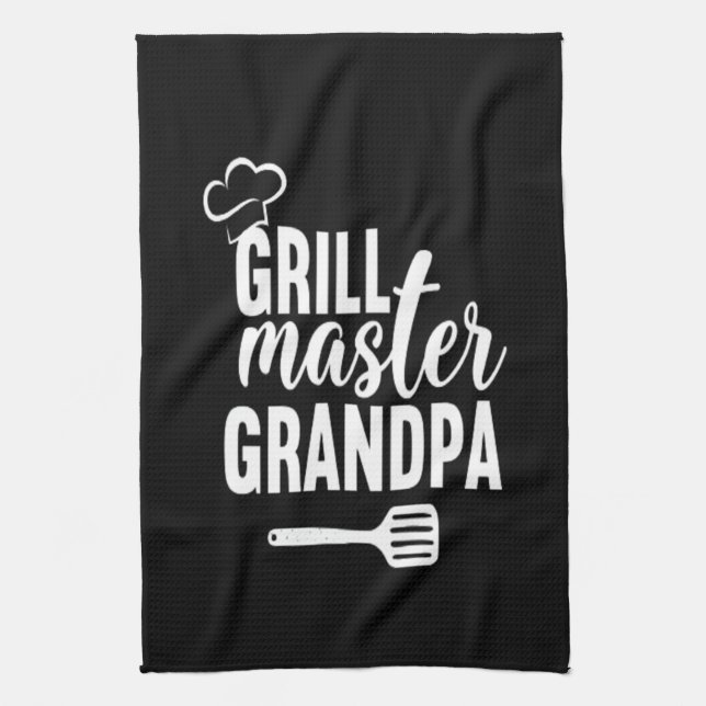 Grill Master Grandpa Kitchen Towel Kökshandduk (Vertikal)
