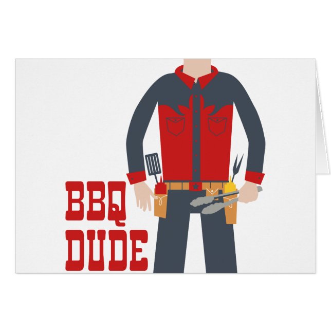 Grill Master Hälsningskort (Framsidan Horizontal)
