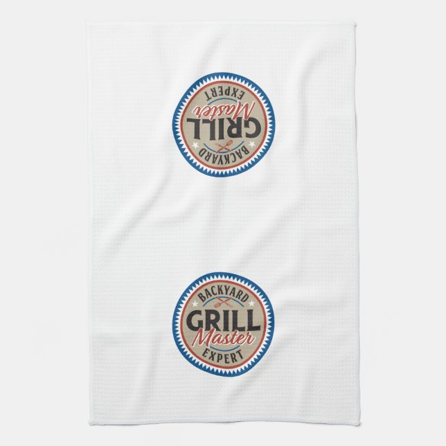 Grill Master Kitchen Towel - Tan Kökshandduk (Vertikal)