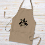 Grill Master Make Förkläde<br><div class="desc">Den här plattan är en unik jul-,  bröllop- eller födelsedagspresent till make och illustrerar ett grillgrepp och "Grill Master Make" i roligtens typografi.</div>
