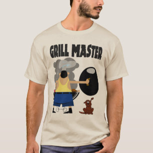 Grill Master med Hund T-shirt