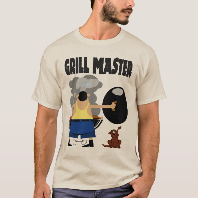 Grill Master med Hund T-shirt (Framsida)