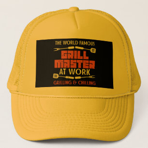 Grill Master på Work Grilling Chilling Funny Bbq P Keps