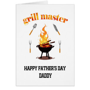 Grill Master pappa Fars dag Hälsningskort