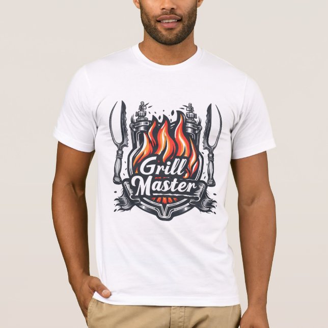 Grill Master Pappa T Shirt (Framsida)
