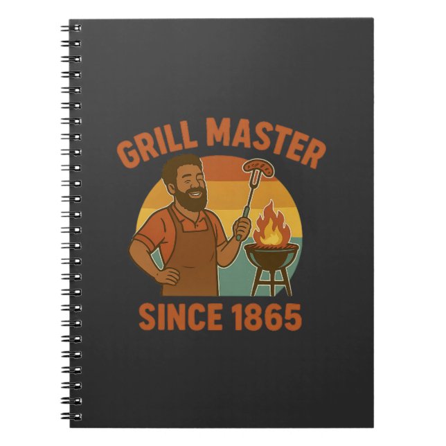 Grill Master sedan 1865 Junetonde BQ Heritage Anteckningsbok (Framsidan)