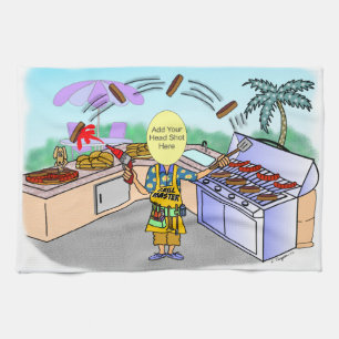 Grill Master Tecknad Kökshandduk