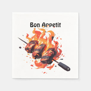 🔥 "Grill Master's Delight" - Bon Appetit Napkin Pappersservett