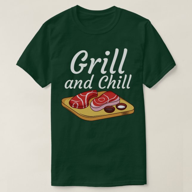 Grill och Chill 2 T Shirt (Design framsida)