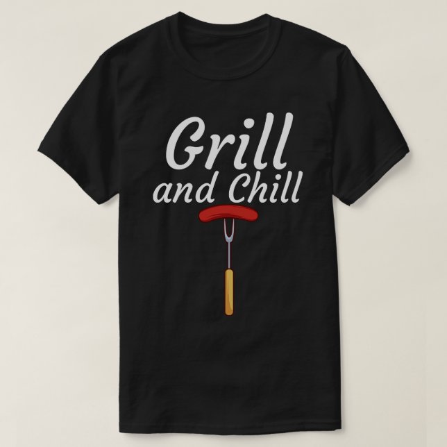 Grill och Chill 3 T Shirt (Design framsida)