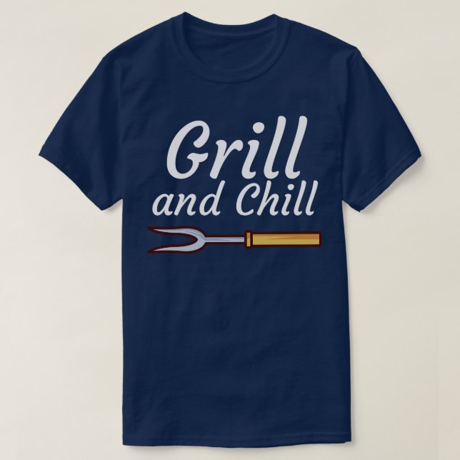 Grill och Chill 4 T Shirt (Design framsida)