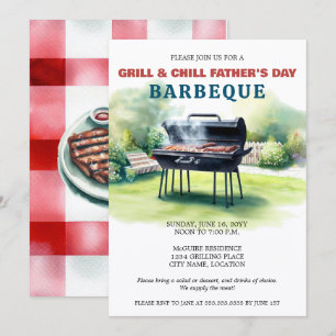 Grill och Chill BBQ Party Inbjudningar