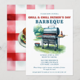 Grill och Chill BBQ Party Inbjudningar