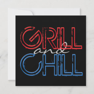 Grill och Chill Inbjudningar
