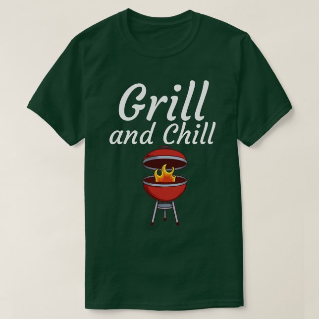 Grill och Chill T Shirt (Design framsida)