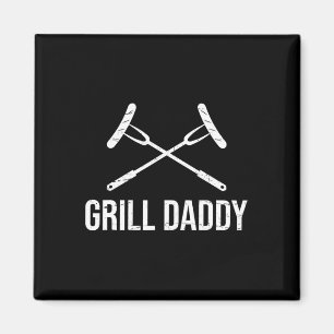 Grill pappa Funny Fars dag Gift-grillfather-gri Magnet