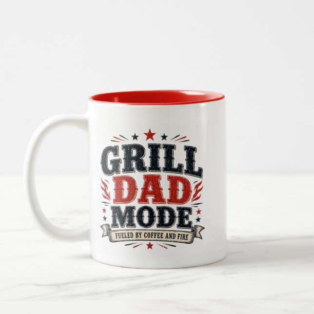 Grill Pappa-läge Två-Tonad Mugg (Vänster)