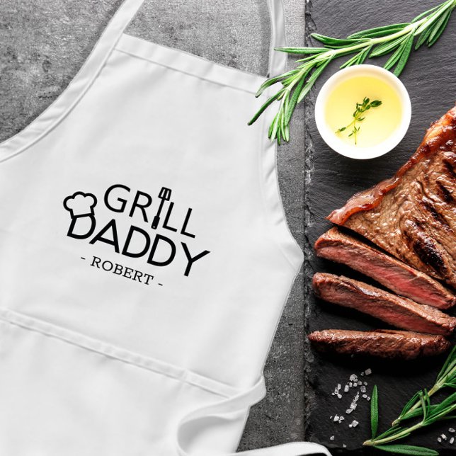 Grill pappa Personlig Fars dag Gift Förkläde (Skapare uppladdad)