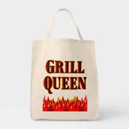 Grill Queen Funny BBQ Sayed Tote Bag Tygkasse