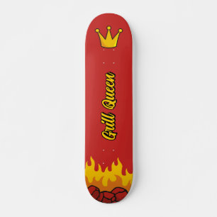 Grill Queen Krona Mini Skateboard Bräda 18,5 Cm