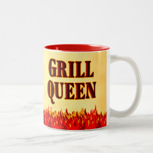 Grill Queen Red Flames BBQ Sayed Mugg