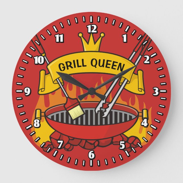 Grill Queen Stor Klocka (Framsida)