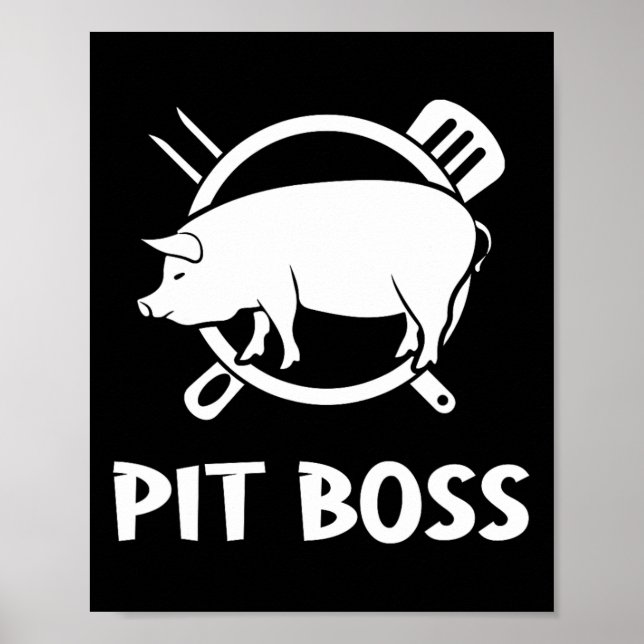 Grill Rökare Pit Boss Köttälskare Bbq Grillning  Poster (Framsidan)