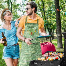 Grill sergeant Camo Personlig Grilling Apron
