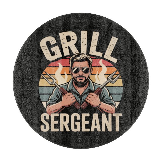 Grill Sergeant Fars Dag BBQ Pappa Present (Framsidan)