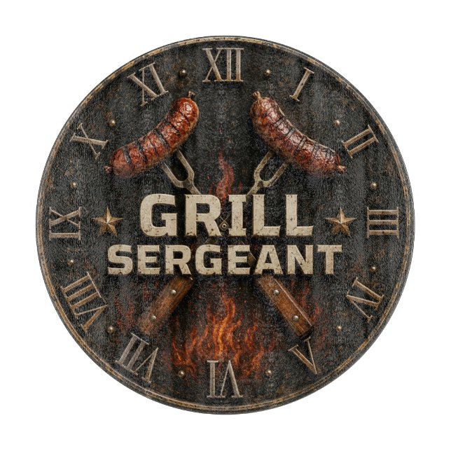 Grill Sergeant Funny BBQ Grill Master Barbecue  (Framsidan)