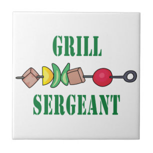 Grill sergeant kakelplatta